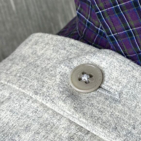 Ralph Lauren Pale Grey Heather Melange Wool Blend Tapered Trouser - Picture 4 of 9